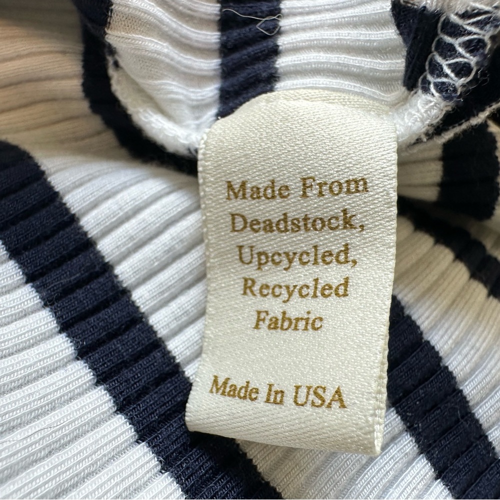 Christy Dawn Black and White Striped Long Sleeve Tee - Picture 7 of 9